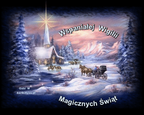 Wspaniałej Wigilii i Magicznych Świąt 