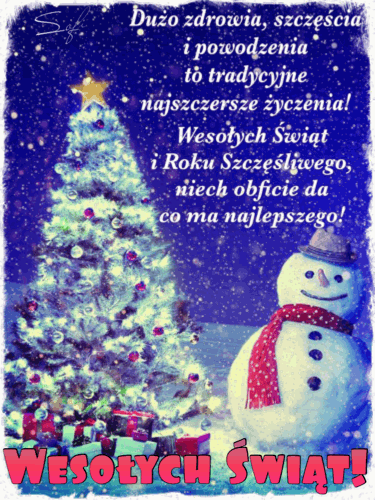 Tradycyjne najszczersze świąteczne życzenia...