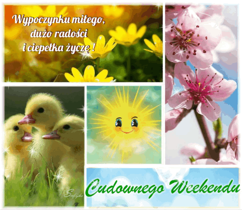 Życzę Ci bardzo udanego weekendu wiosennego!