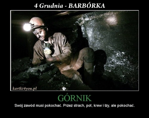 4 GRUDNIA barbórka