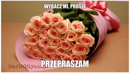 Wybacz mi, proszę. PRZEPRASZAM