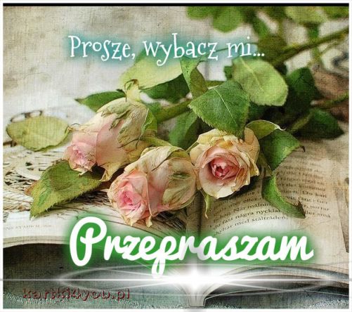 Wybacz mi.PRZEPRASZAM